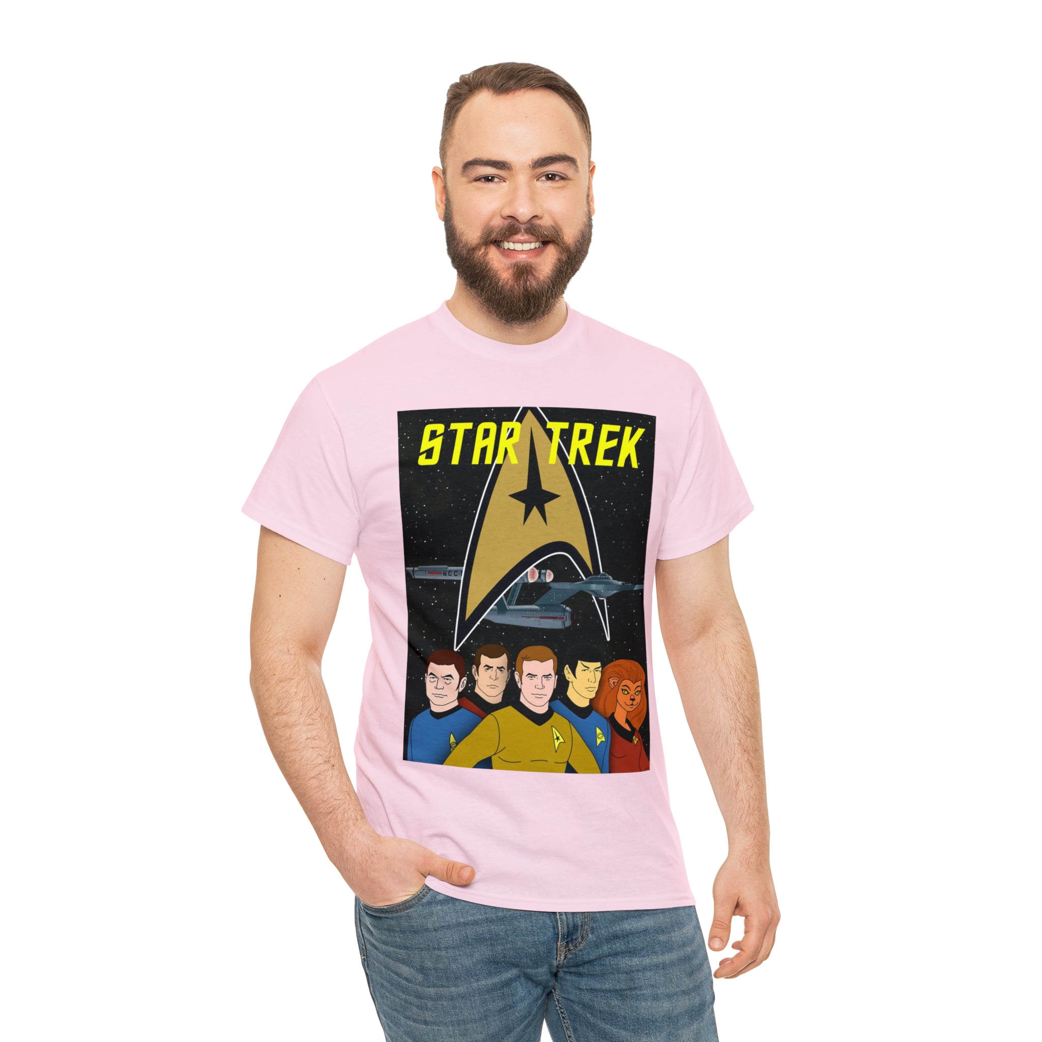 Star Trek Cartoon- Unisex Heavy Cotton T-Shirt - Creations by Chris and Carlos